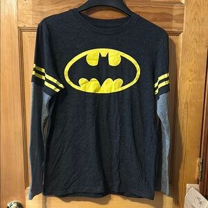 Batman Kids Long Sleeve Shirt - Black and Yellow